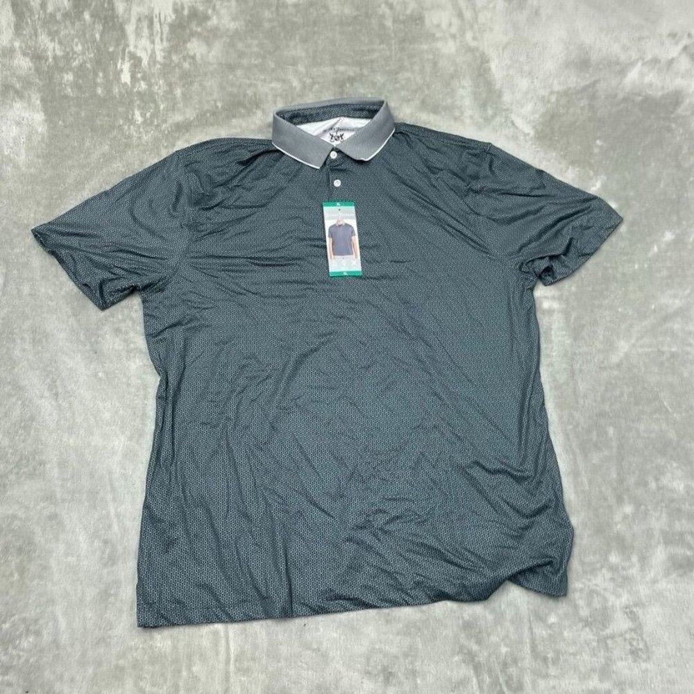 Hickey Freeman Mens XL Golf Polo Shirt Moisture Wicking Stretch 6864
